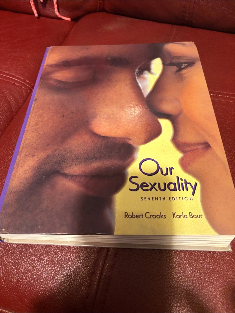 Our Sexuality Seventh Edition Textbook - Yellow Cover